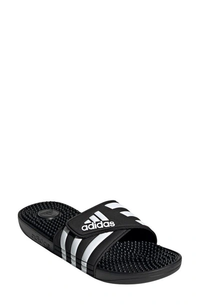 Shop Adidas Originals Adissage Sport Slide In Black/ White