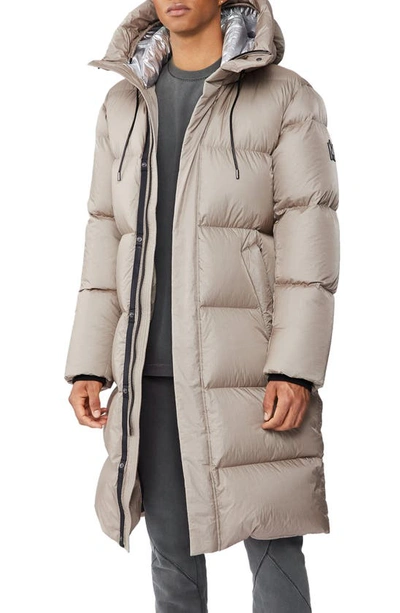 Shop Mackage Elio Water Repellent Down Puffer Coat In Champagne