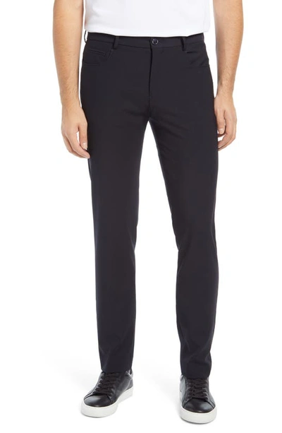 Shop Bugatchi Solid Stretch Pants In Midnight