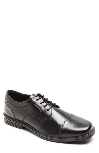 Shop Rockport Taylor Waterproof Cap Toe Derby In Black