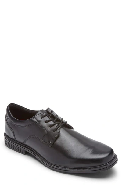 Shop Rockport Taylor Waterproof Plain Toe Derby In Black