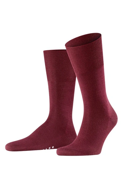 Shop Falke Airport Wool Blend Socks In Barolo
