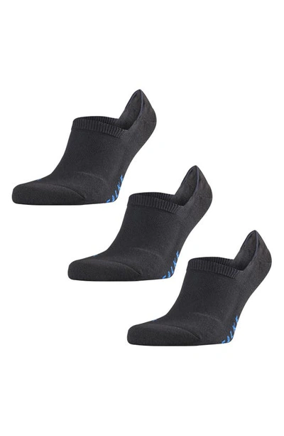 Shop Falke 3-pack Cool Kick Invisible Socks In Black