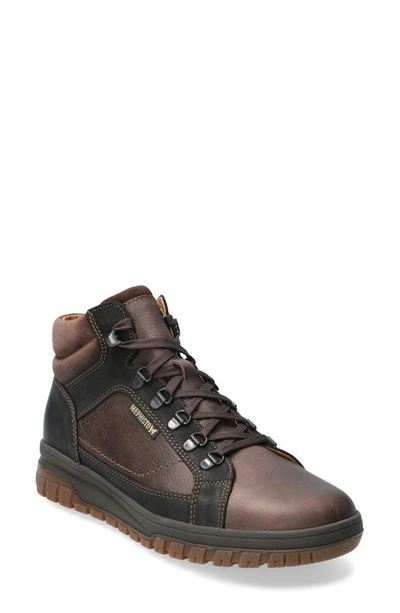 Shop Mephisto Pitt Mid Lace-up Boot In Dark Brown