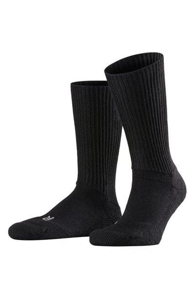 Shop Falke Walkie Ergo Crew Socks In Black