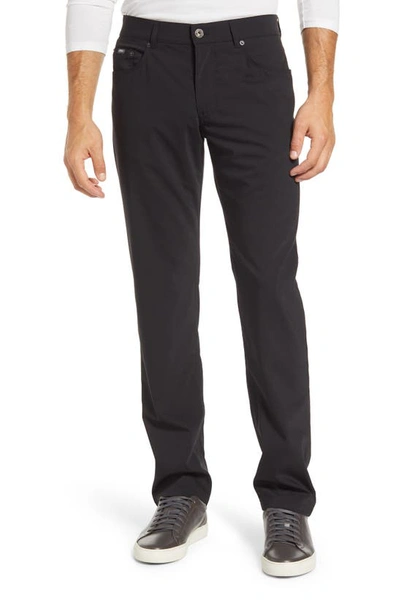 Shop Brax 'manager' Five-pocket Wool Pants In Black