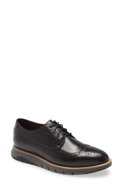 Shop Johnston & Murphy Vaughn Wingtip In Black