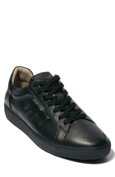 Shop Allsaints Sheer Sneaker In Black Leather