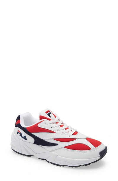 Shop Fila V94m Sneaker In White/ Red/ White