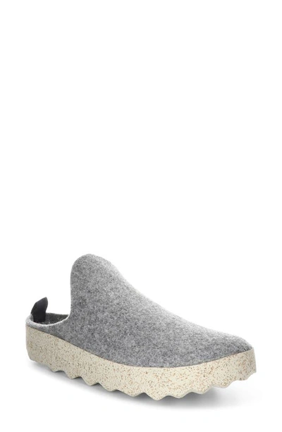 Shop Asportuguesas By Fly London Come Slip-on Sneaker Mule In Concrete Tweed/ Felt