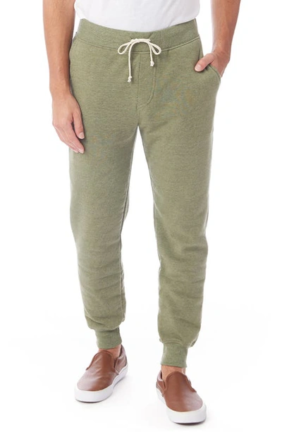 Shop Alternative 'dodgeball' Fleece Sweatpants In Eco True Army Green