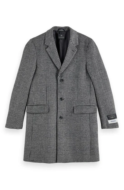 Shop Scotch & Soda Overcoat In Grey