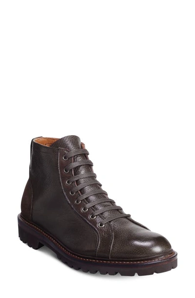 Shop Allen Edmonds Discover Lugged Lace-up Boot In Brown Leather