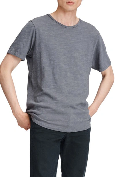 Shop Rag & Bone Slim Fit Slubbed Cotton T-shirt In Dark Grey