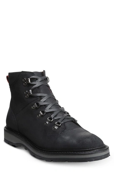 Shop Allen Edmonds Rockies High Waterproof Plain Toe Boot In Black Leather