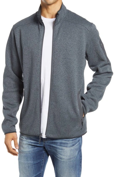 Shop Arc'teryx Covert Zip Sweater Cardigan In Cinder Heather