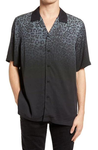 Shop Ksubi Dusk Short Sleeve Button-up Shirt In Black
