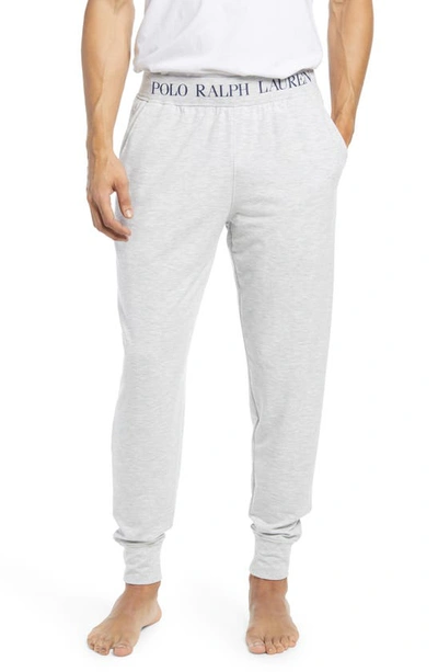 Shop Polo Ralph Lauren Heathered Jogger Pajama Pants In Enghtr-cn