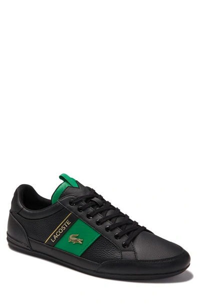 Shop Lacoste Chaymon Low Top Sneaker In Black/ Green