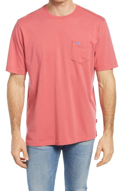 Shop Tommy Bahama 'new Bali Sky' Original Fit Crewneck Pocket T-shirt In New Red Sail