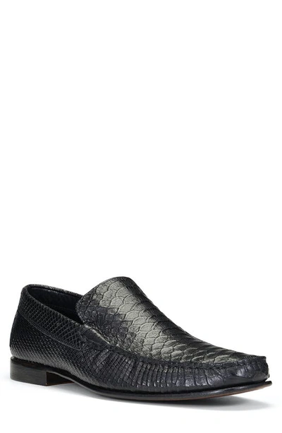 Shop Donald Pliner Dominick Venetian Loafer In Black