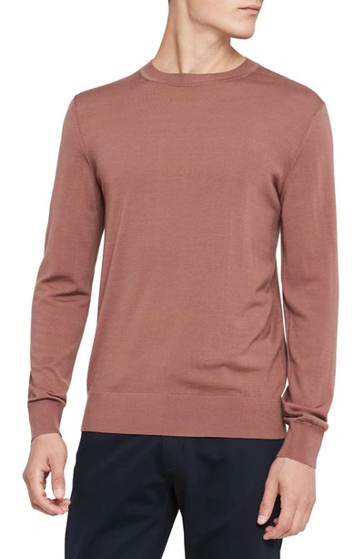 Shop Theory Regal Crewneck Sweater In Finch