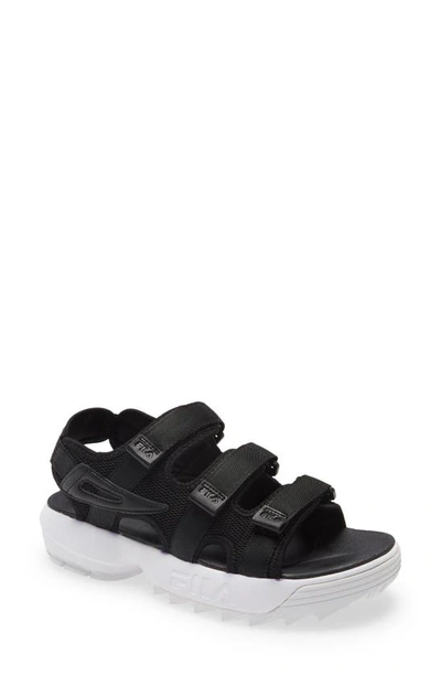 Fila Disruptor Sandal In Black/ Black | ModeSens