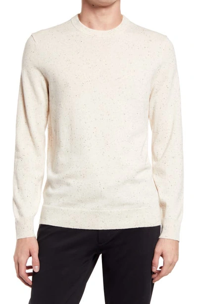 Shop Theory Donegal Crew Cashmere Sweater In Shale Multi