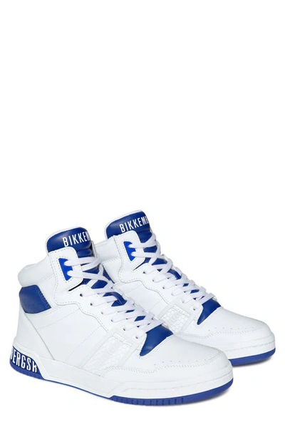 Shop Bikkembergs Sigger Sneaker In White/ Blue