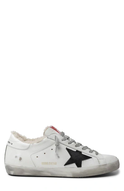 Shop Golden Goose Super Star Sneaker In White/ Black/ Black