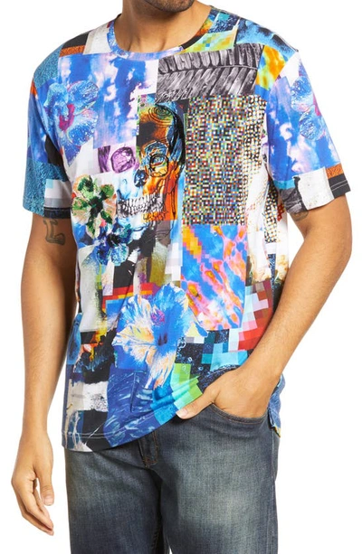 Shop Robert Graham Black Art Embroidered Graphic Tee In Multi