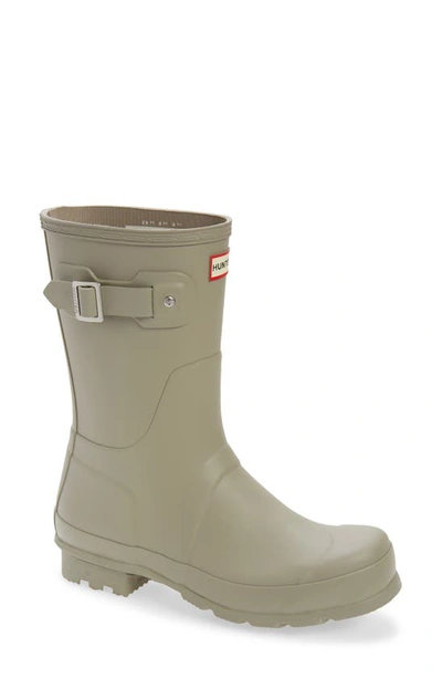 Shop Hunter Original Short Waterproof Rain Boot In Grey