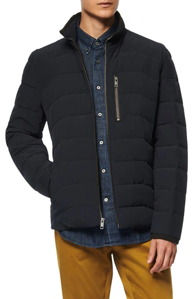 Shop Marc New York Carlisle Water Resistant Quilted Puffer Jacket In Ink