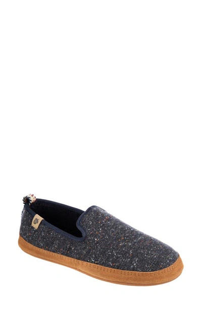 Shop Acorn Bristol Loafer Slipper In Navy Blue