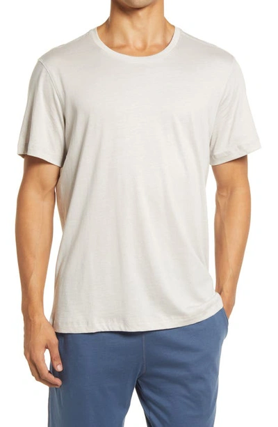 Shop Daniel Buchler Peruvian Pima Cotton T-shirt In Pebble