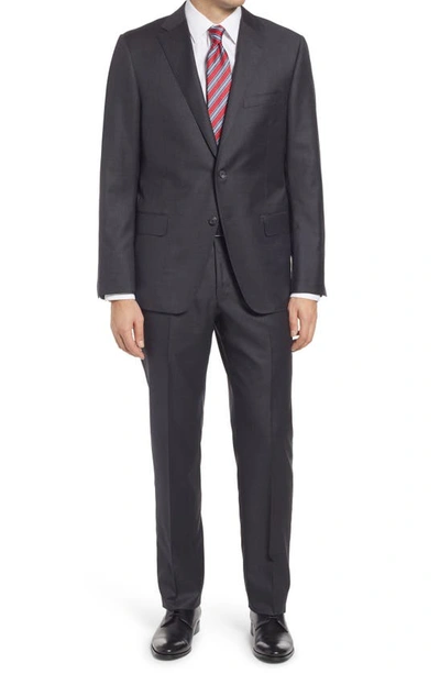 Hickey Freeman Infinity Classic Fit Solid Wool Suit In Charcoal