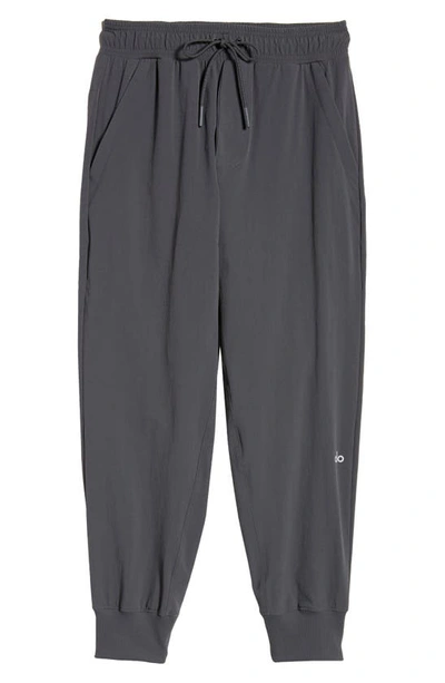 Shop Alo Yoga Co-op Water Repellent Pocket 7/8 Joggers In Anthracite