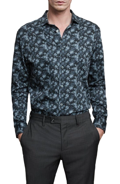 Shop John Varvatos Ross Slim Fit Button-up Sport Shirt In Winter Sky Blue