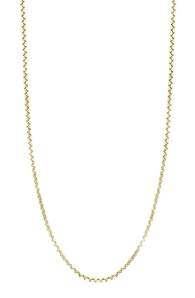 Shop Bony Levy 14k Gold Box Chain Necklace In Yellow Gold
