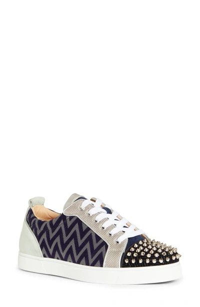 Shop Christian Louboutin Louis Junior Spikes Sneaker In Version Multi/ Multi