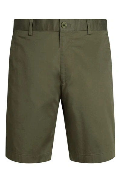 Shop Bugatchi Slim Fit Shorts In Khaki