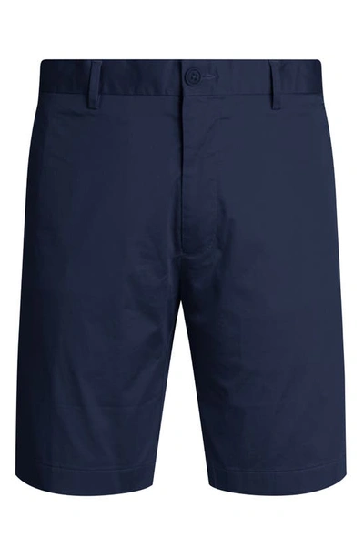 Shop Bugatchi Slim Fit Shorts In New Navy