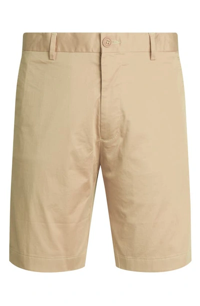 Shop Bugatchi Slim Fit Shorts In Sand