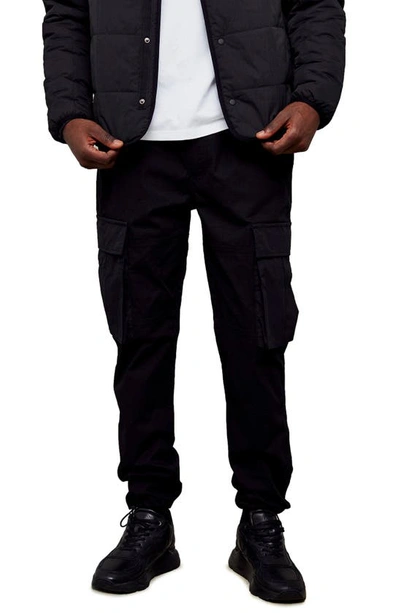 Shop Topman Belted Cargo Pant In Black