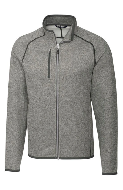 Shop Cutter & Buck Mainsail Zip Jacket In Polished Heather