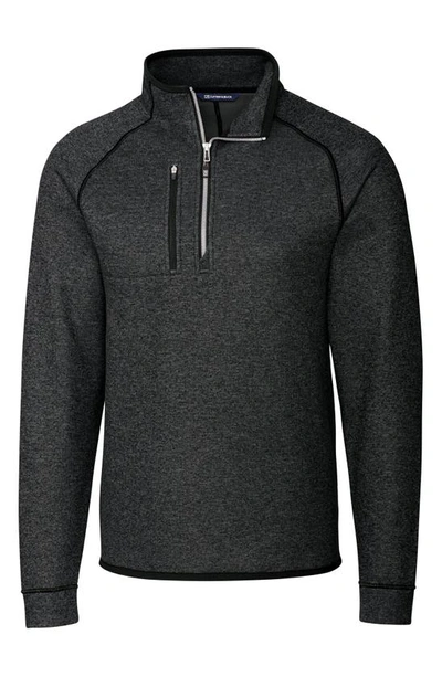 Shop Cutter & Buck Mainsail Half Zip Pullover In Charcoal Heather