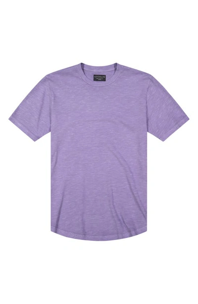 Shop Goodlife Scallop Short Sleeve T-shirt In Purple Haze