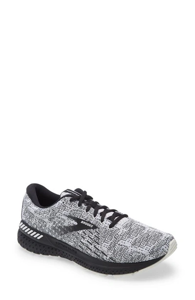 Shop Brooks Adrenaline Gts 21 Running Shoe In White/ Grey/ Black