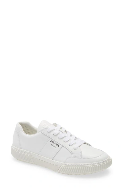Shop Prada Stratus Low Top Sneaker In White