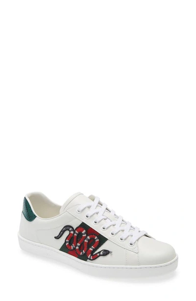 Shop Gucci Ace Low Top Sneaker In Soft Sand